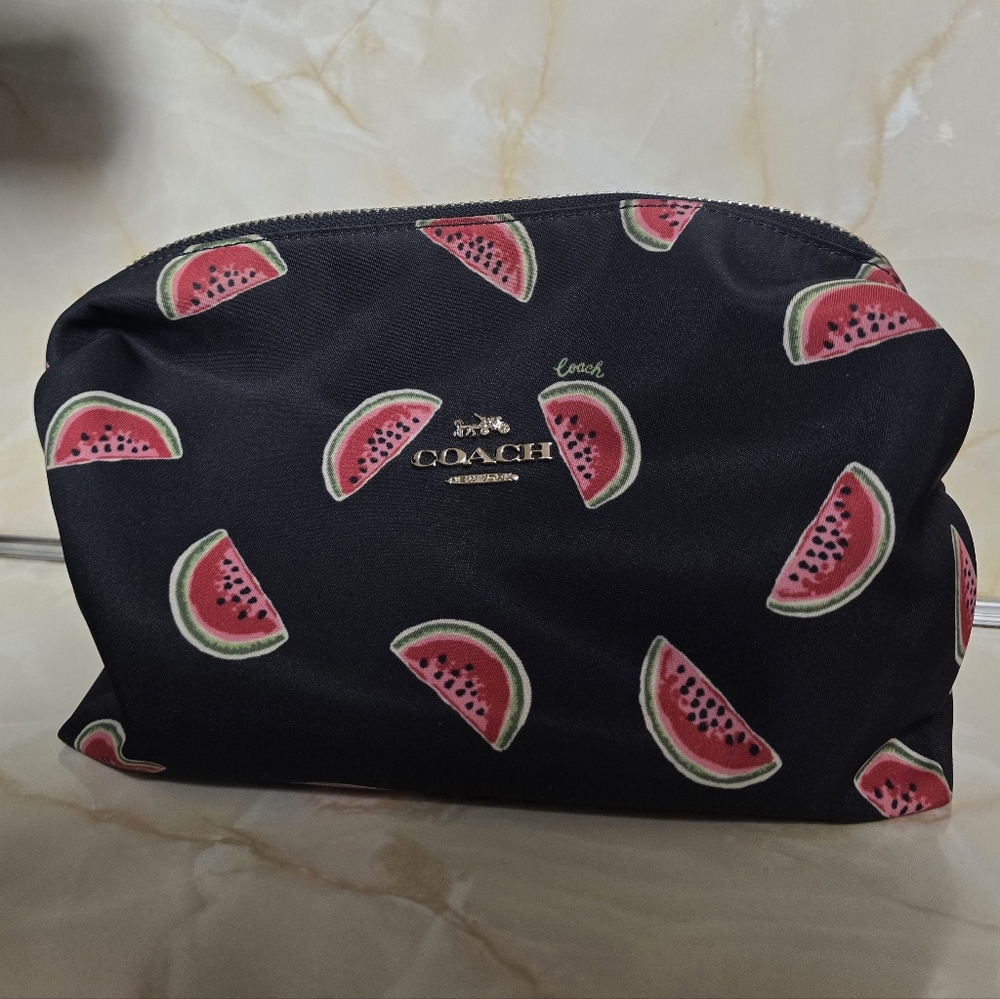 ** Price Reduced **Coach Watermelon Cosmetic Bag ** Price is Firm**
